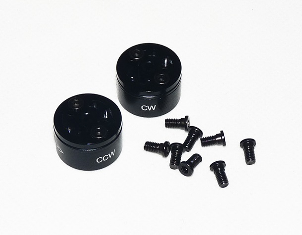 ERC Adaptadores helices NEGRO "Rapido Montaje" Set (CW-CCW)